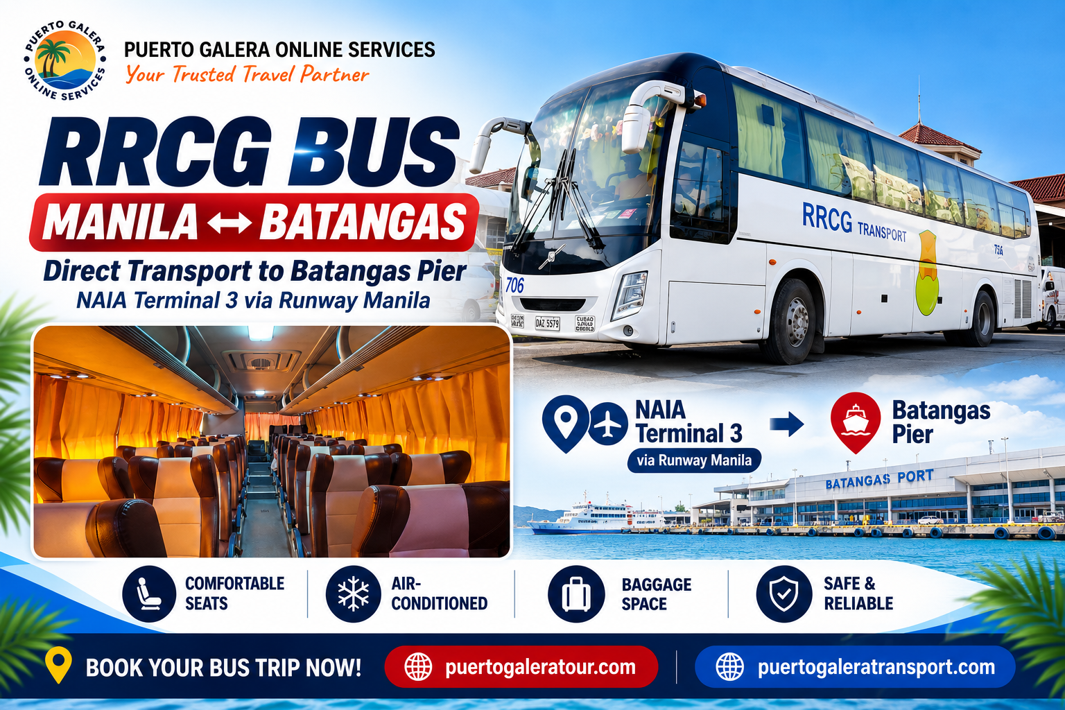 RRCG Bus and Ferry Manila to Puerto Galera